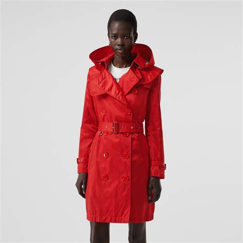 burberry trench donna con cappuccio